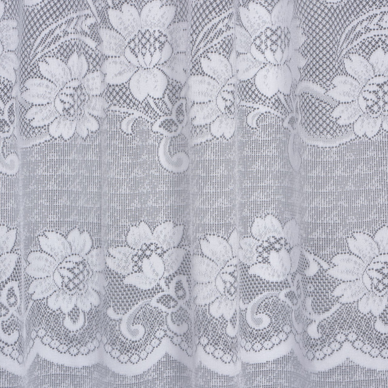 Firana żakardowa balkon NINA,140/250 cm, kolor biały