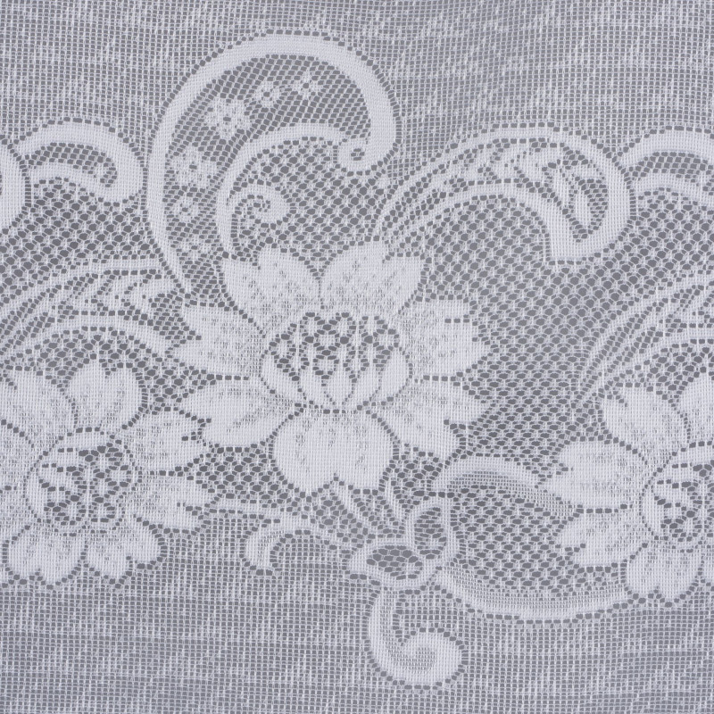 Firana żakardowa balkon NINA,140/250 cm, kolor biały