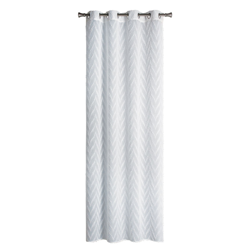 Firanka z kółkami VEZZA, 140/260, kol biały