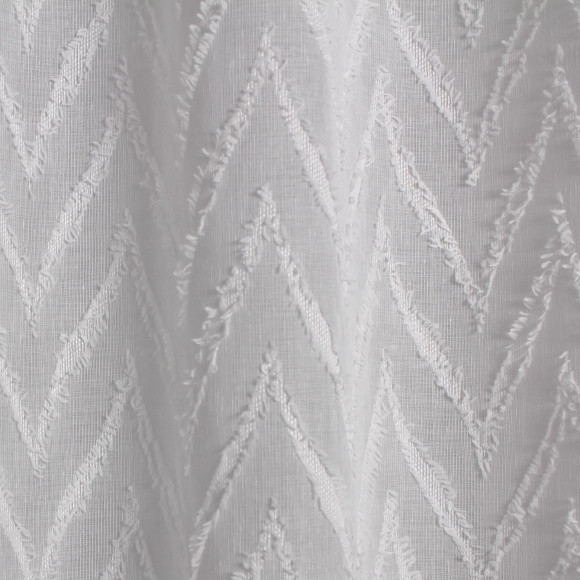 Firanka z kółkami VEZZA, 140/260, kol biały