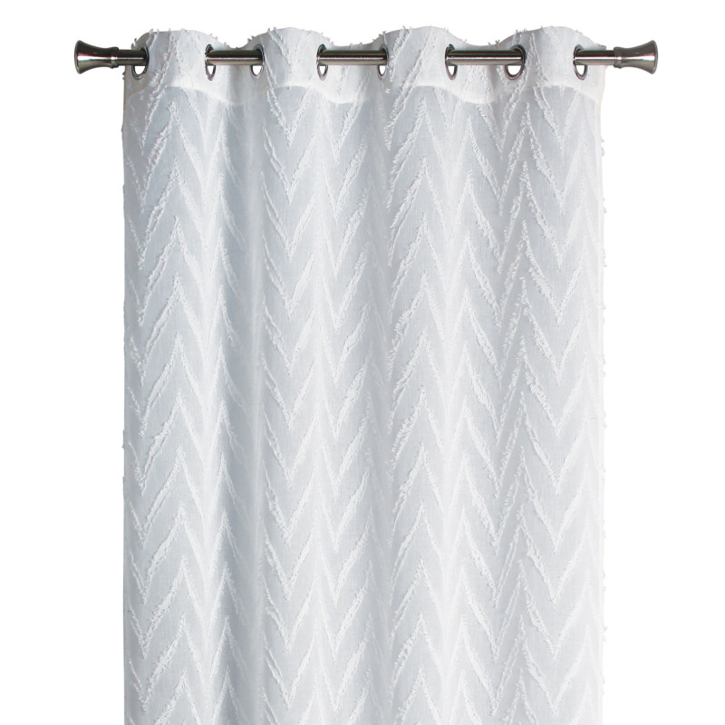 Firanka z kółkami VEZZA, 140/260, kol biały