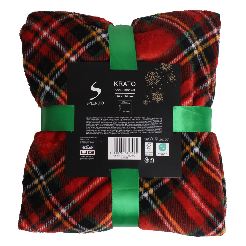 Koc świąteczny KRATO rozmiar 130/170cm