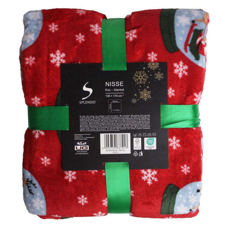 Koc świąteczny NISSE rozmiar 130/170cm
