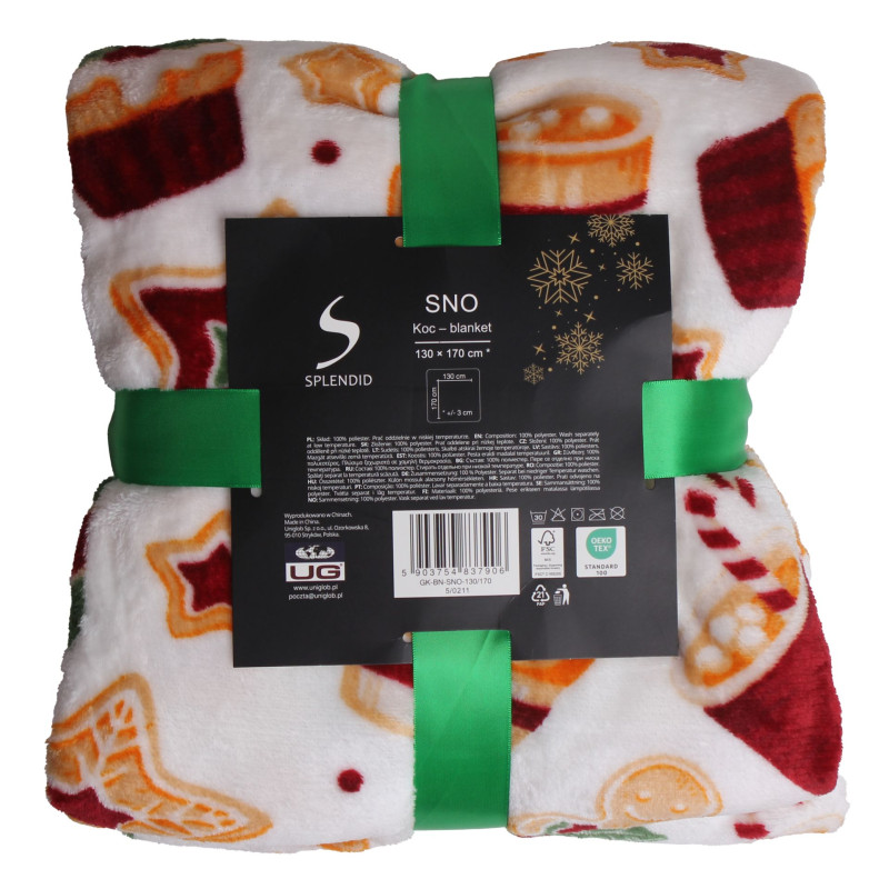 Koc świąteczny SNO rozmiar 130/170cm