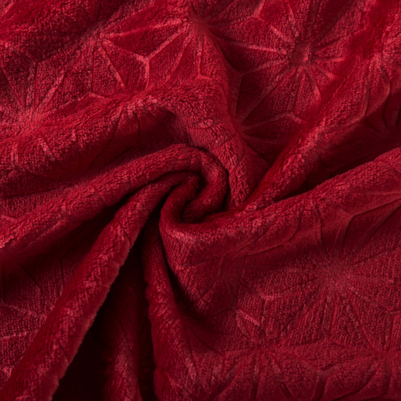 Koc świąteczny STELLO roz.130/170cm-czerwony