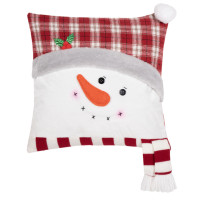 Poduszka NIVI 40x40 cm, kolor biało-czerwony