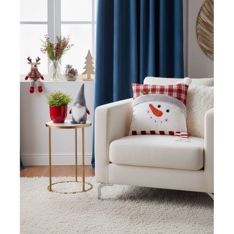 Poduszka NIVI 40x40 cm, kolor biało-czerwony