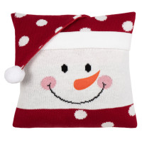 Poduszka YUKI 40x40 cm, kolor biało-czerwony