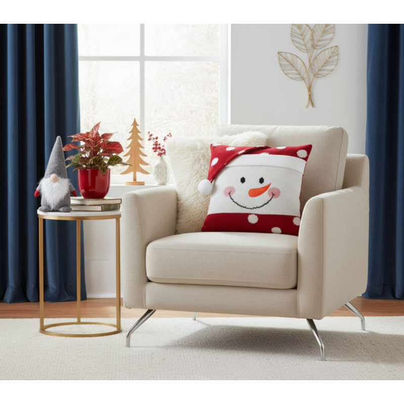 Poduszka YUKI 40x40 cm, kolor biało-czerwony