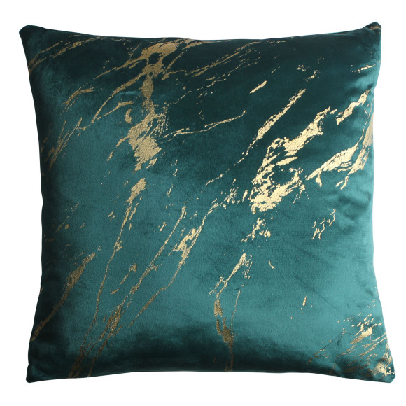 Poszewka STORM 45x45 cm, zielony/złoty