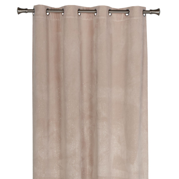 Zasłona z kółkami BRILL 140x250cm, kolor beżowy