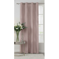 Zasłona z kółkami BRILL 140x250cm, kolor pudrowy róż