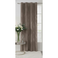 Zasłona z kółkami BRILL 140x250cm, kolor taupe