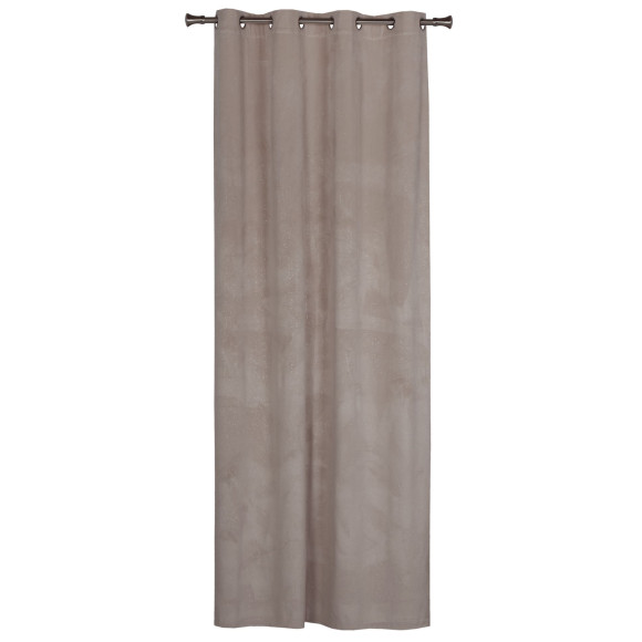 Zasłona z kółkami BRILL 140x250cm, kolor taupe