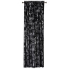 Zasłona z taśmą DORE 140x260cm, kolor czarny+srebro