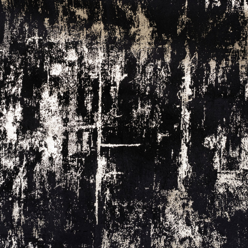 Zasłona z taśmą DORE 140x260cm, kolor czarny +złoto