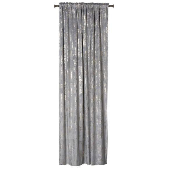 Zasłona z taśmą DORE 140x260cm, kolor jasny szary
