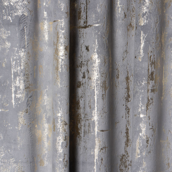 Zasłona z taśmą DORE 140x260cm, kolor jasny szary