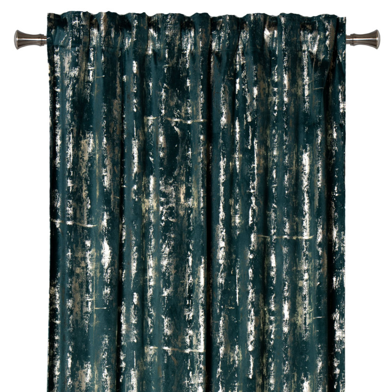 Zasłona z taśmą DORE 140x260cm, kolor zielony