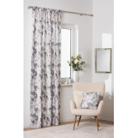 Zasłona z taśmą GRACE 140x250 cm, kolor szary