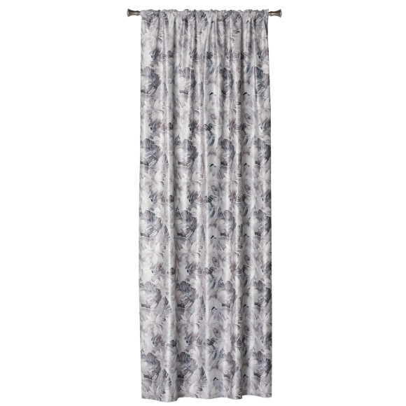 Zasłona z taśmą GRACE 140x250 cm, kolor szary