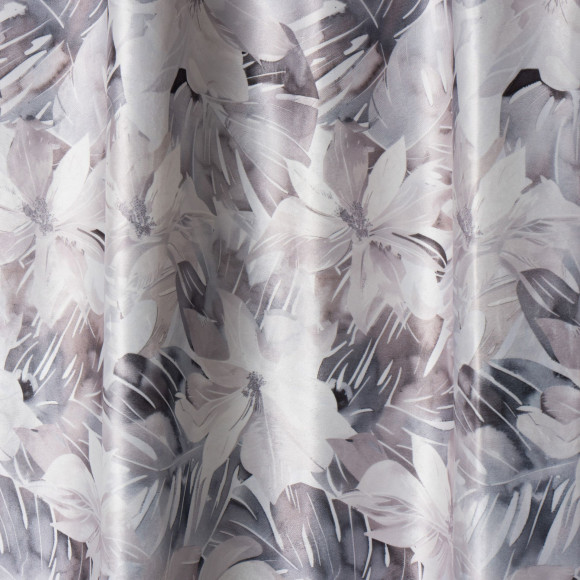 Zasłona z taśmą GRACE 140x250 cm, kolor szary