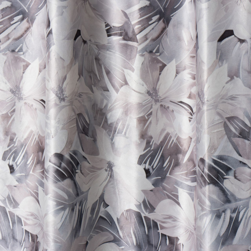 Zasłona z taśmą GRACE 140x250 cm, kolor szary