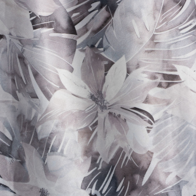 Zasłona z taśmą GRACE 140x250 cm, kolor szary