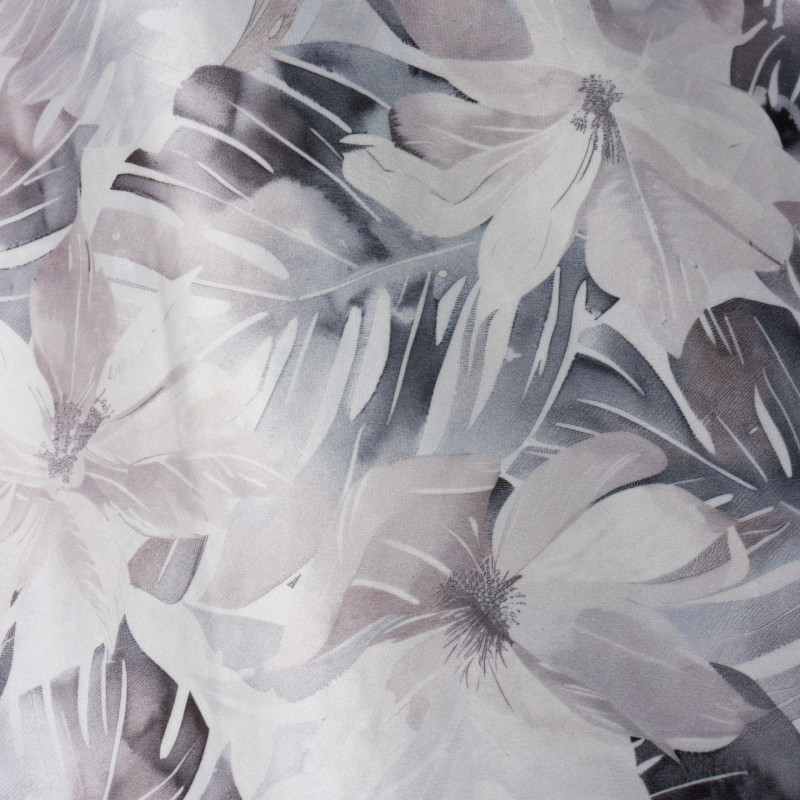 Zasłona z taśmą GRACE 140x250 cm, kolor szary