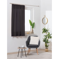 Zasłona z taśmą OXFORD 140x160cm, kolor ciemnoszary