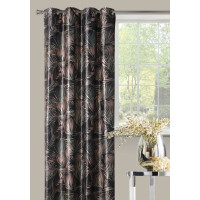 Zasłona z kółkami SAGO 140x260cm-antracyt