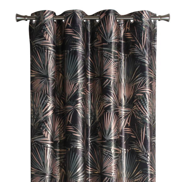 Zasłona z kółkami SAGO 140x260cm-antracyt