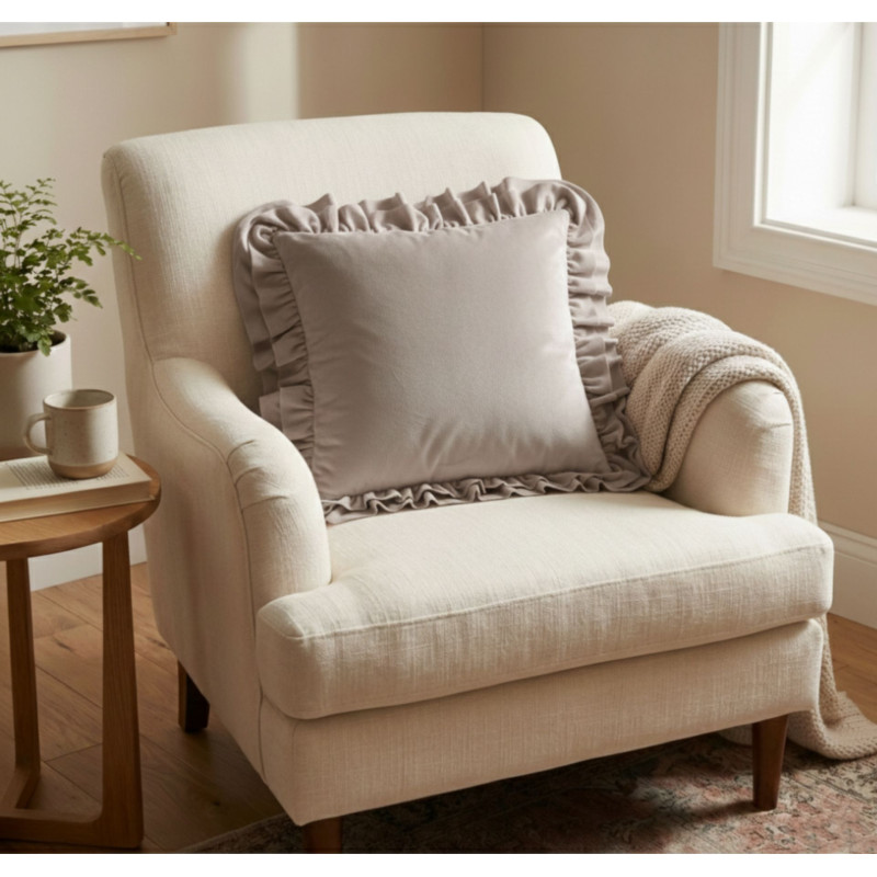 Poszewka SOPHIE rozm.45x45, kolor taupe 2S