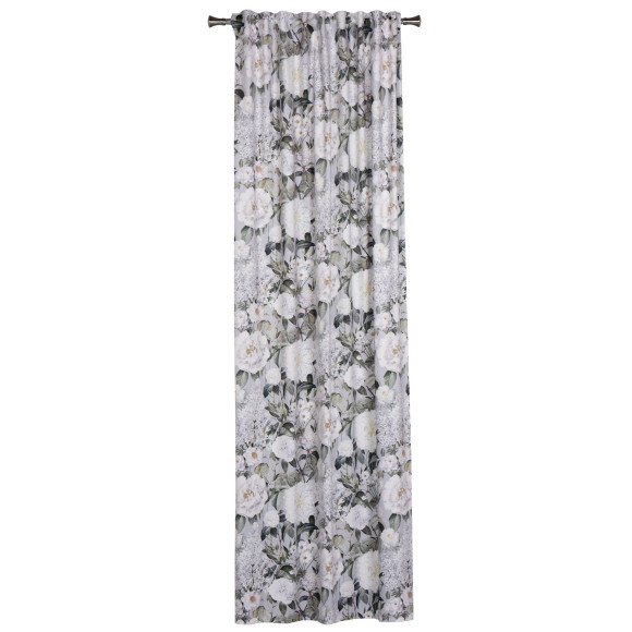 Zasł. z taśmą BIZU rozm.140x250cm, kolor szary