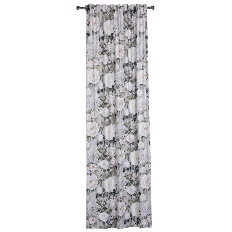 Zasł. z taśmą BIZU rozm.140x250cm, kolor szary