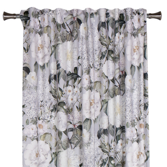 Zasł. z taśmą BIZU rozm.140x250cm, kolor szary