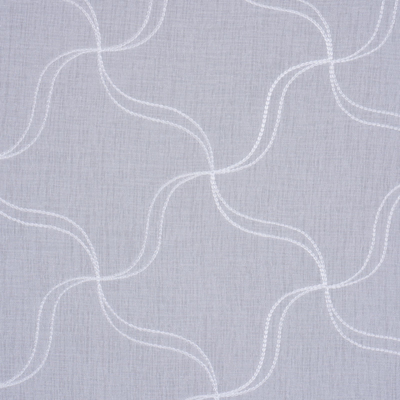 Firana z kółkami TIBI 140x250cm kol.biały