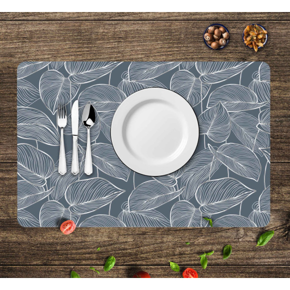 Podkładka LEAFY,43,5x28cm-SZARY