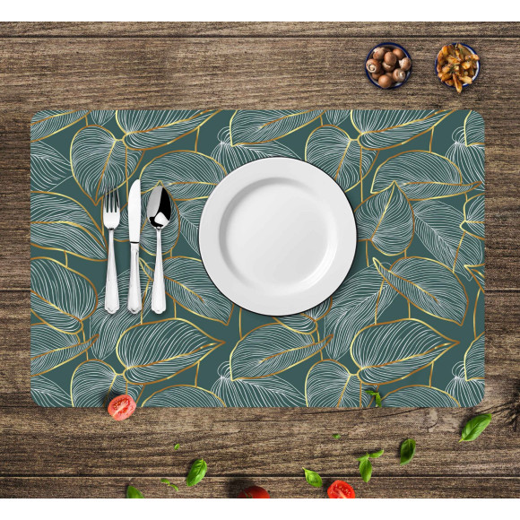 Podkładka LEAFY,43,5x28cm-ZIELONY