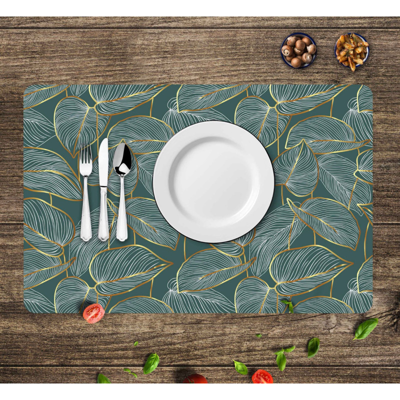 Podkładka LEAFY,43,5x28cm-ZIELONY