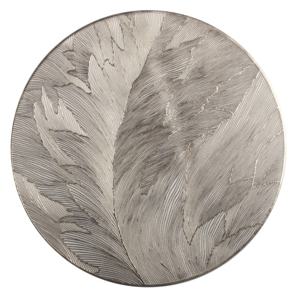 Podkładka SILIA,śr.38cm, kolor biało-złoty