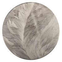 Podkładka SILIA,śr.38cm, kolor biało-złoty