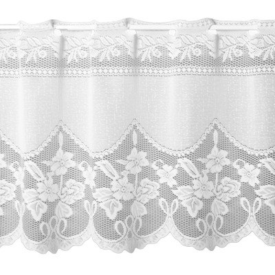 Firanka żakardowa IDA, wys. 30 cm, kolor biały