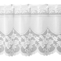 Firanka żakardowa IDA, wys. 30 cm, kolor biały