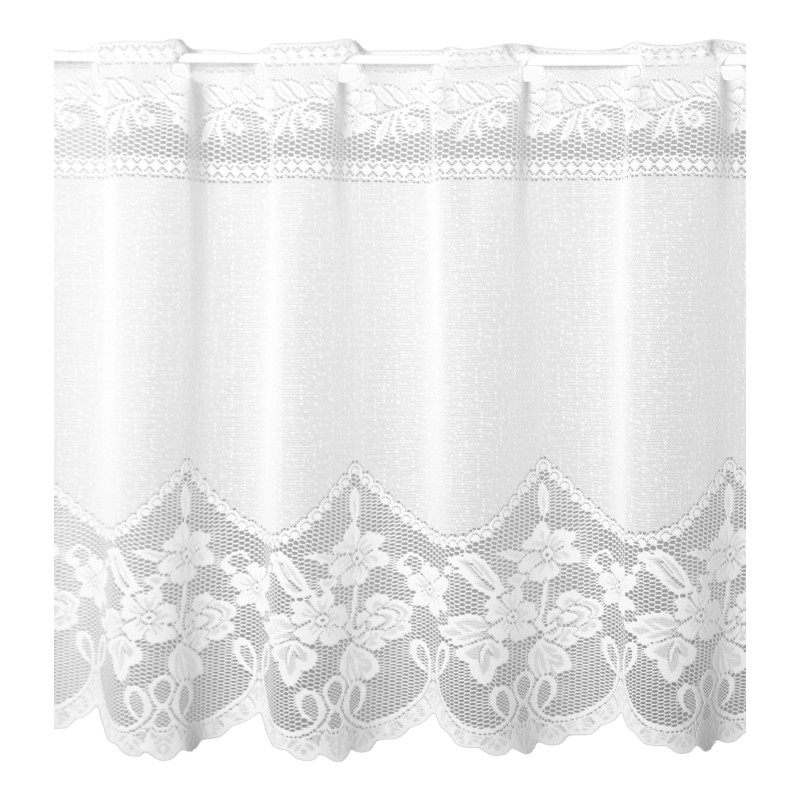 Firanka żakardowa IDA, wys. 30 cm, kolor biały