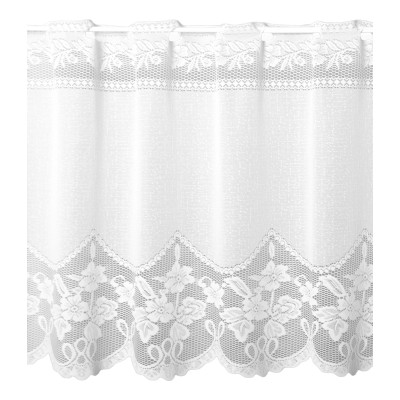Firanka żakardowa IDA, wys. 30 cm, kolor biały