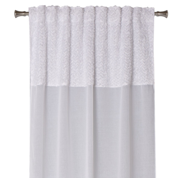 Firana z taśmą AIRA 140x260, kolor biały