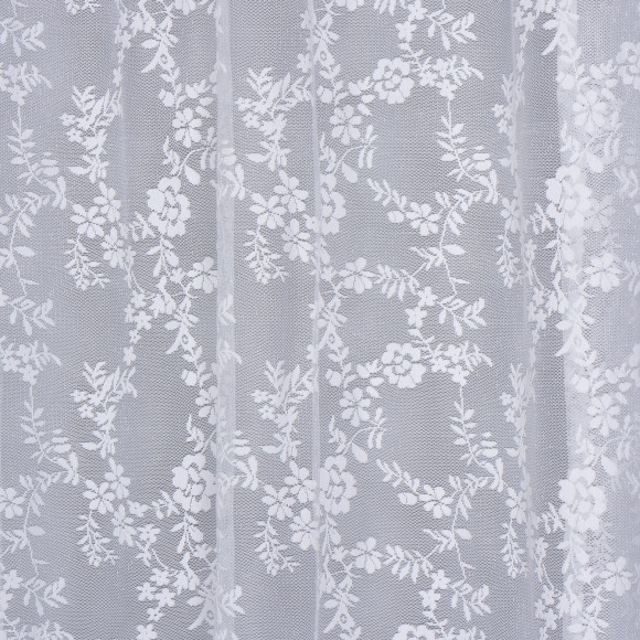 Firana z taśmą DAISY 140x260cm kolor biały