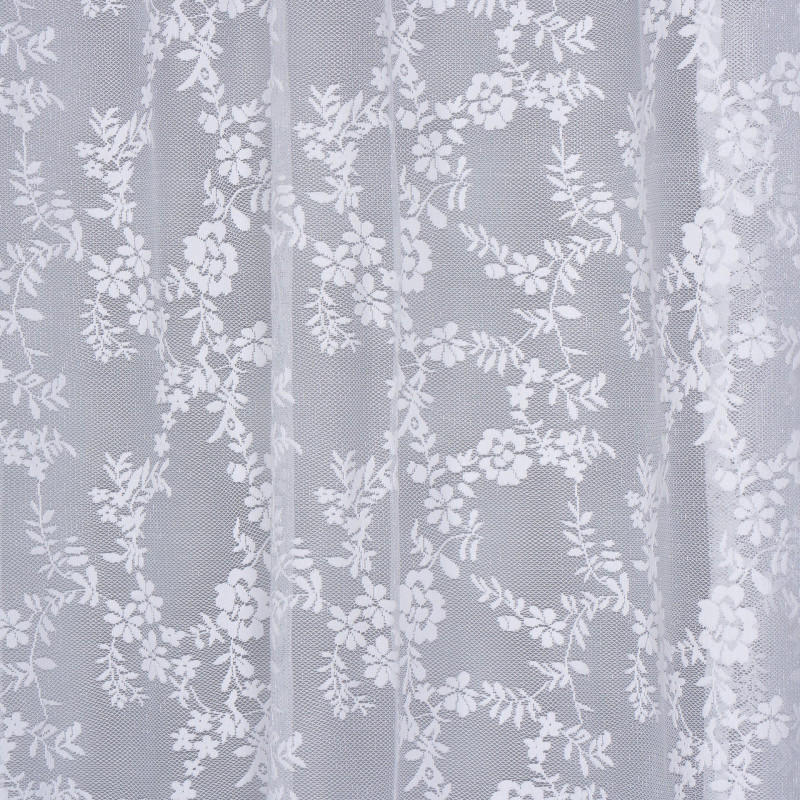 Firana z taśmą DAISY 140x260cm kolor biały