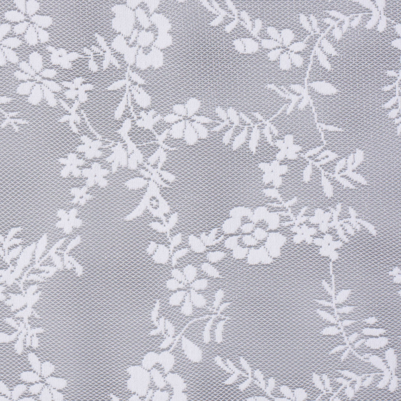 Firana z taśmą DAISY 140x260cm kolor biały